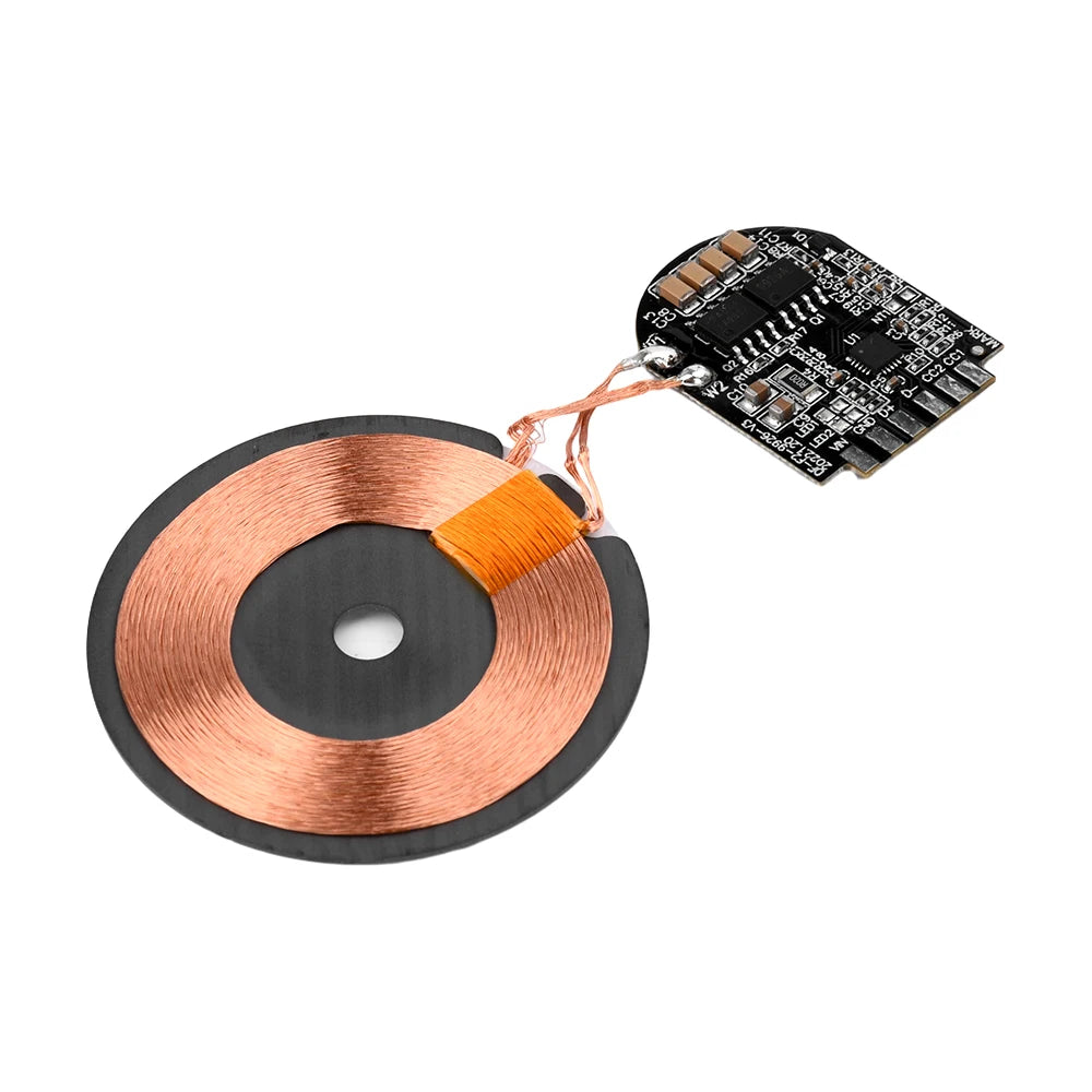 Módulo PCBA Carregador Sem Fio 15W - Placa Transmissora com Bobina de Alta Potência