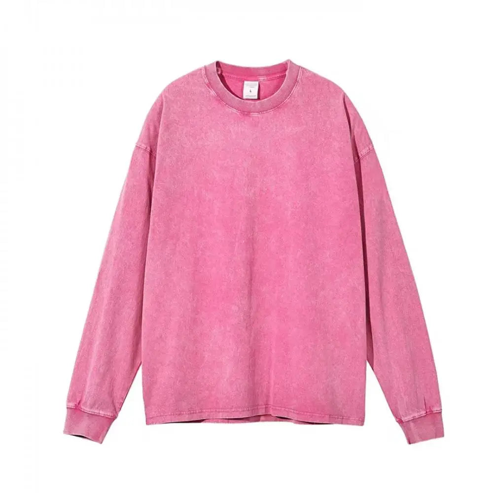 Moletom Oversized Washed | Algodão | Estilo Y2K Vintage Unissex