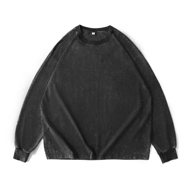 Moletom Oversized Washed | Algodão | Estilo Y2K Vintage Unissex