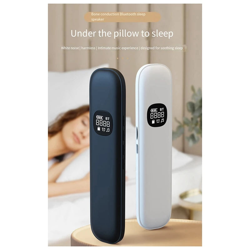 Caixinha Bluetooth Condução Óssea para Dormir - Auxílio ao Sono Ruído Branco 5W