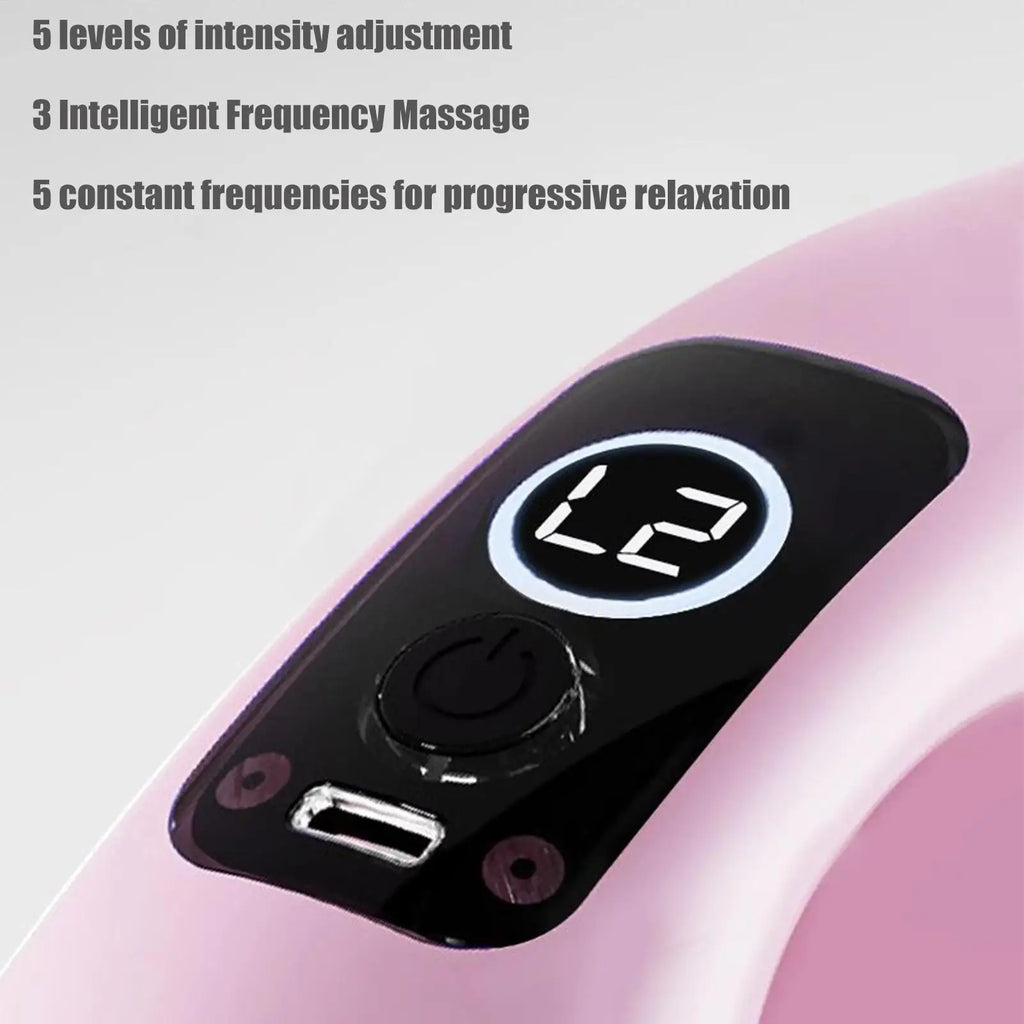Massageador Corporal de Percussão - Anel Fáscia Vibratório Fitness Queima Gordura Relaxamento Muscular