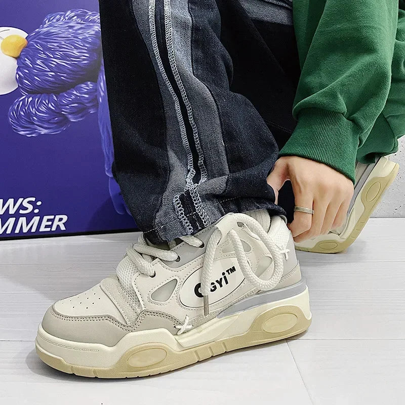 Tênis Masculino Chunky Platform | Estilo Coreano | Solado Vulcanizado | 6 Cores