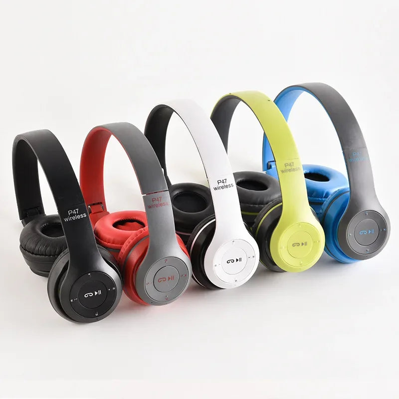 Headphone Bluetooth 5.0 VIKEFON P47 - HiFi Bass, Dobrável, Microfone | 5 Cores