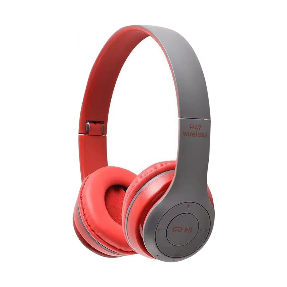 Headphone Infantil Bluetooth P47 - Estéreo Dobrável com Microfone - Suporte Cartão SD