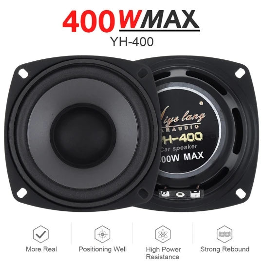 Alto-falante Coaxial Automotivo Full Range | 400W 4" / 500W 5" / 600W 6.5"