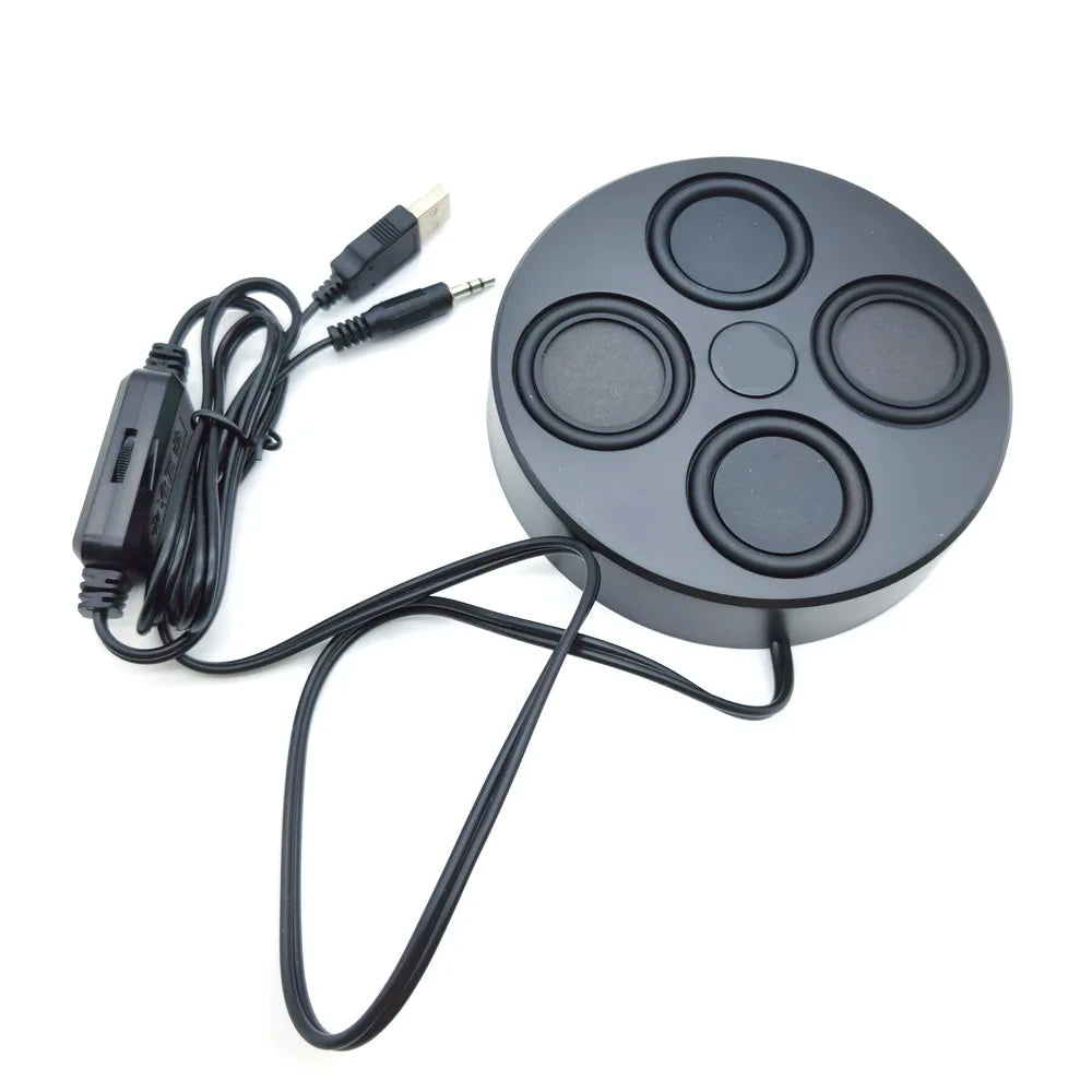 Caixa de Som USB Magnética para PC Desktop 8Ω 10W - Surround Estéreo Plug and Play