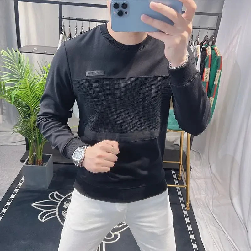 Moletom Masculino Gola Redonda 100% Algodão Manga Longa – Liso e Pelúcia
