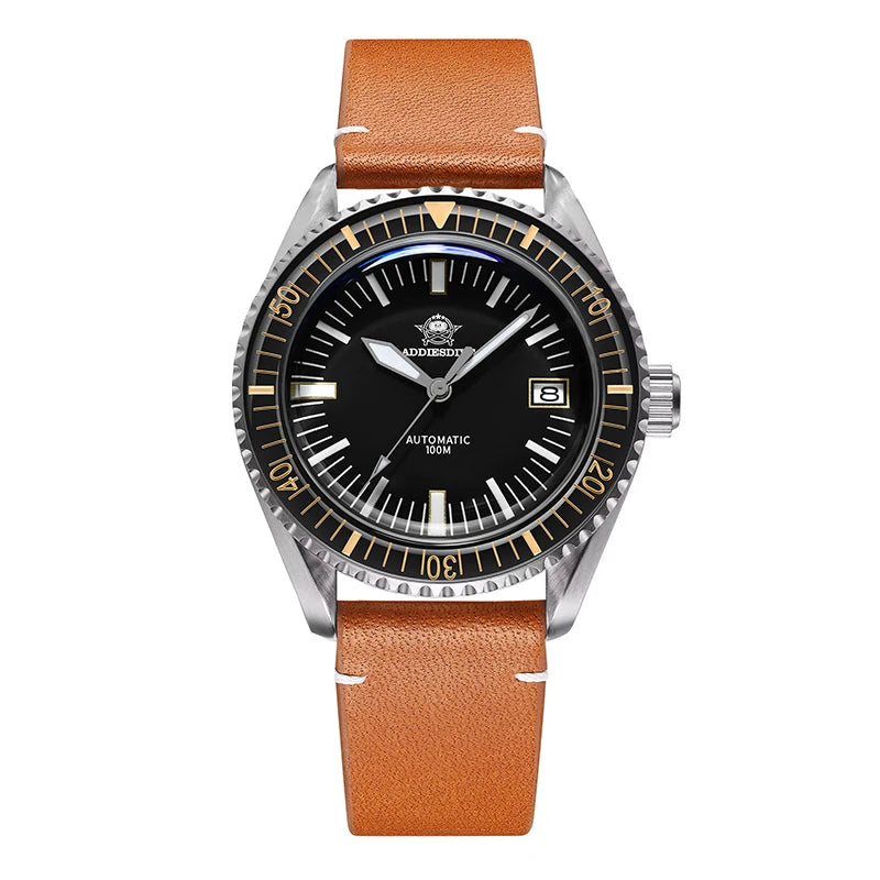 Relógio ADDIESDIVE AD2058 Automático - NH35A Safira 10ATM Mergulho 40mm Luminoso