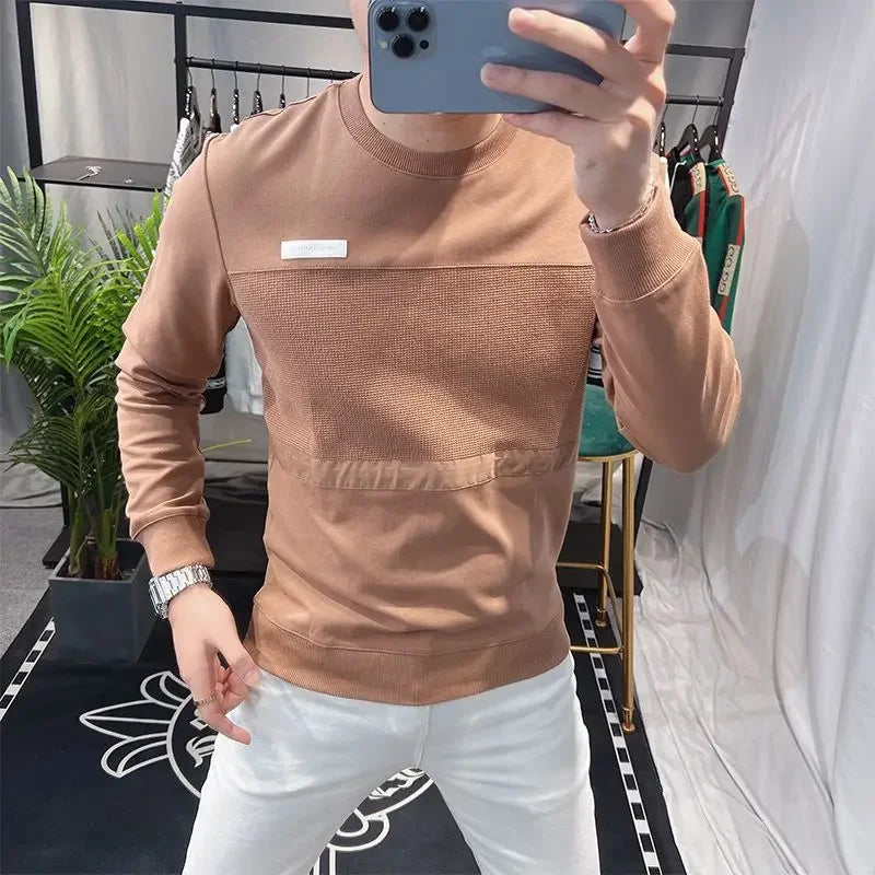 Moletom Masculino Gola Redonda 100% Algodão Manga Longa – Liso e Pelúcia