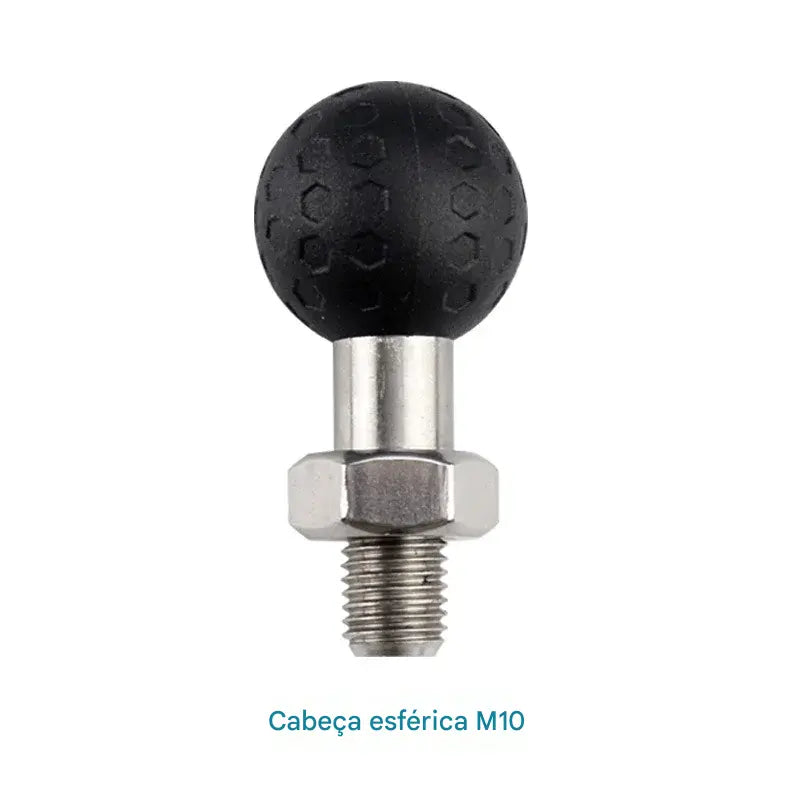 Suporte para Moto com Carregador Sem Fio e USB QC3.0 - Suporte de Guidão para Celular e GPS