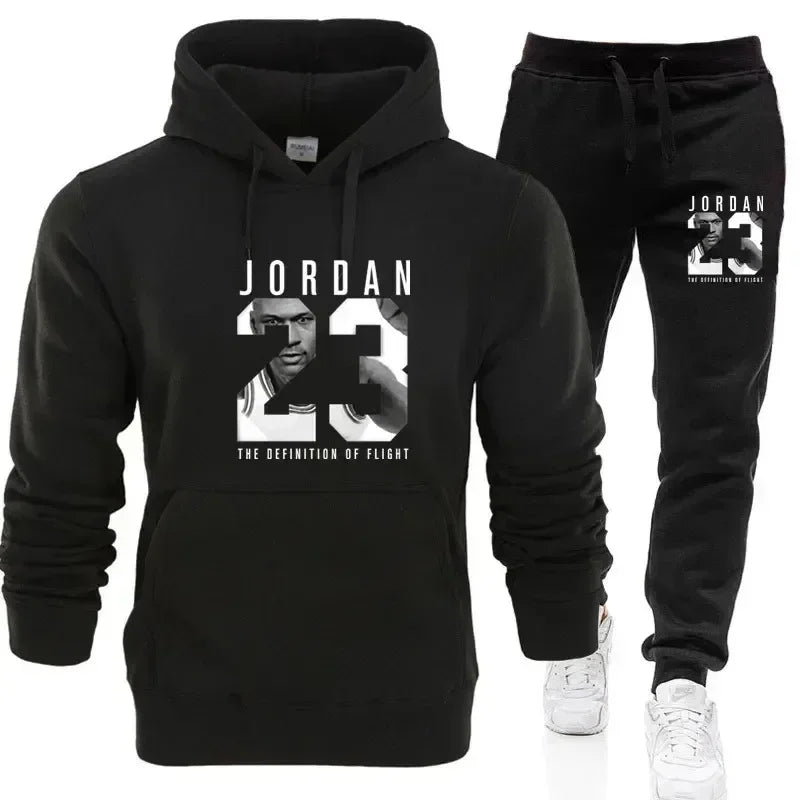 Conjunto Masculino Moletom com Capuz + Calça – Fleece Casual 2025