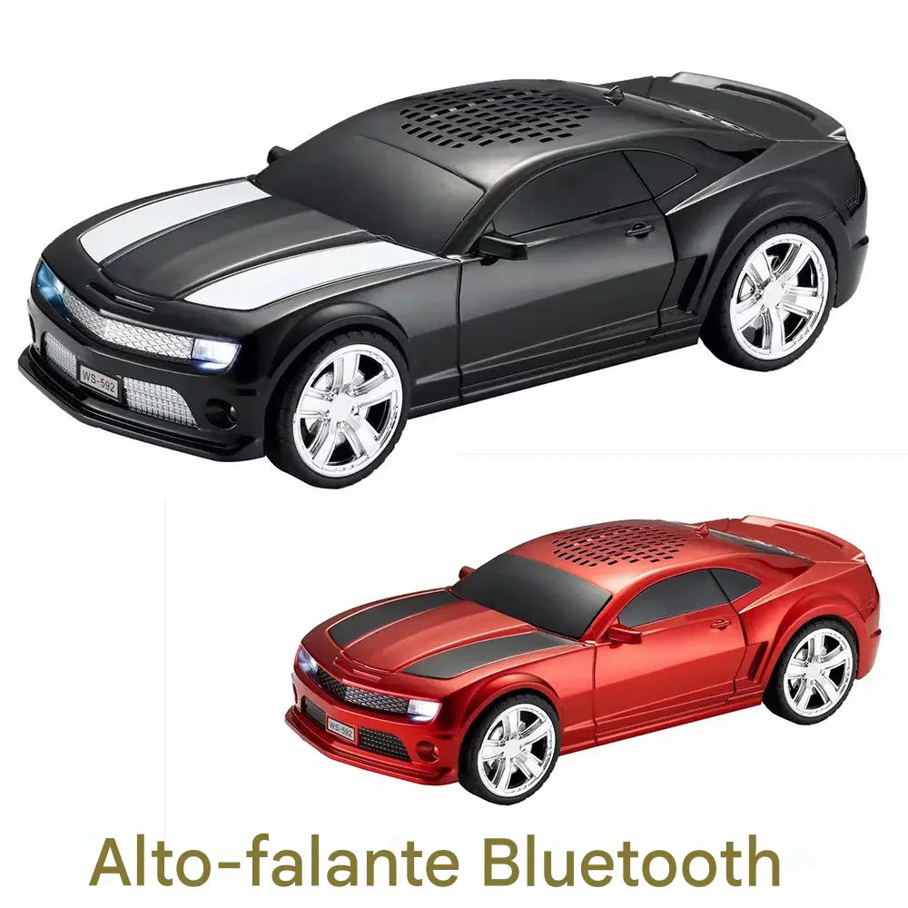 Mini Caixa de Som Bluetooth 5.0 BULIAN WS-592 5W - FM, TF, AUX, TWS | Formato Carro