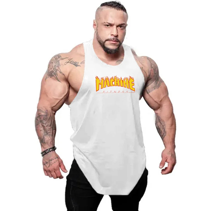 Regata Fitness Masculina Loose Fit - Algodão Respirável