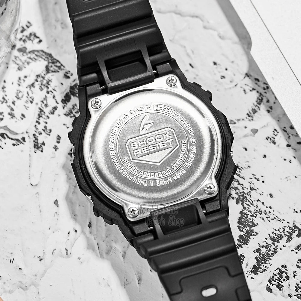 Relógio Casio G-SHOCK Masculino - Digital LED Quadrado Resistente 20ATM Esportivo