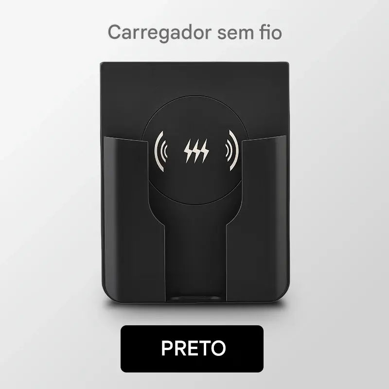 Carregador Sem Fio de Parede Embutido 15W - Painel Qi Universal 110-220V para iPhone e Android