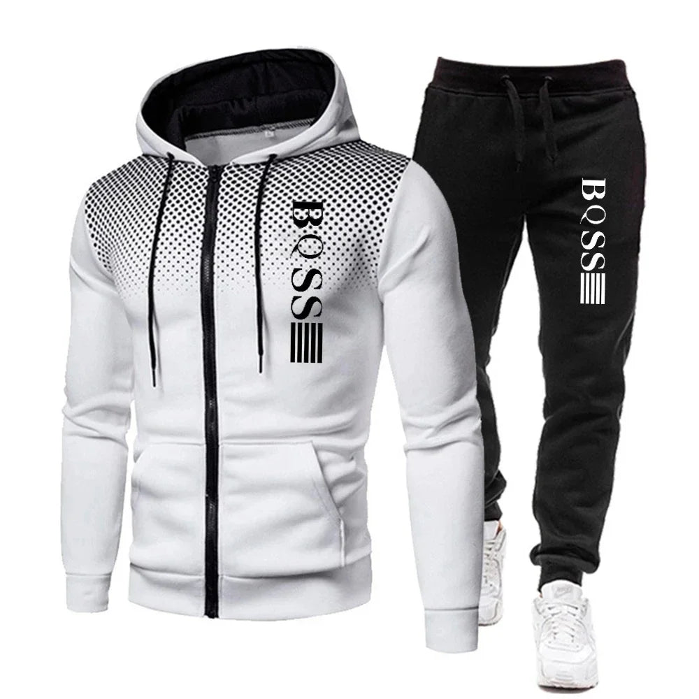 Conjunto Moletom Masculino 2 Peças - Blusa com Capuz e Calça