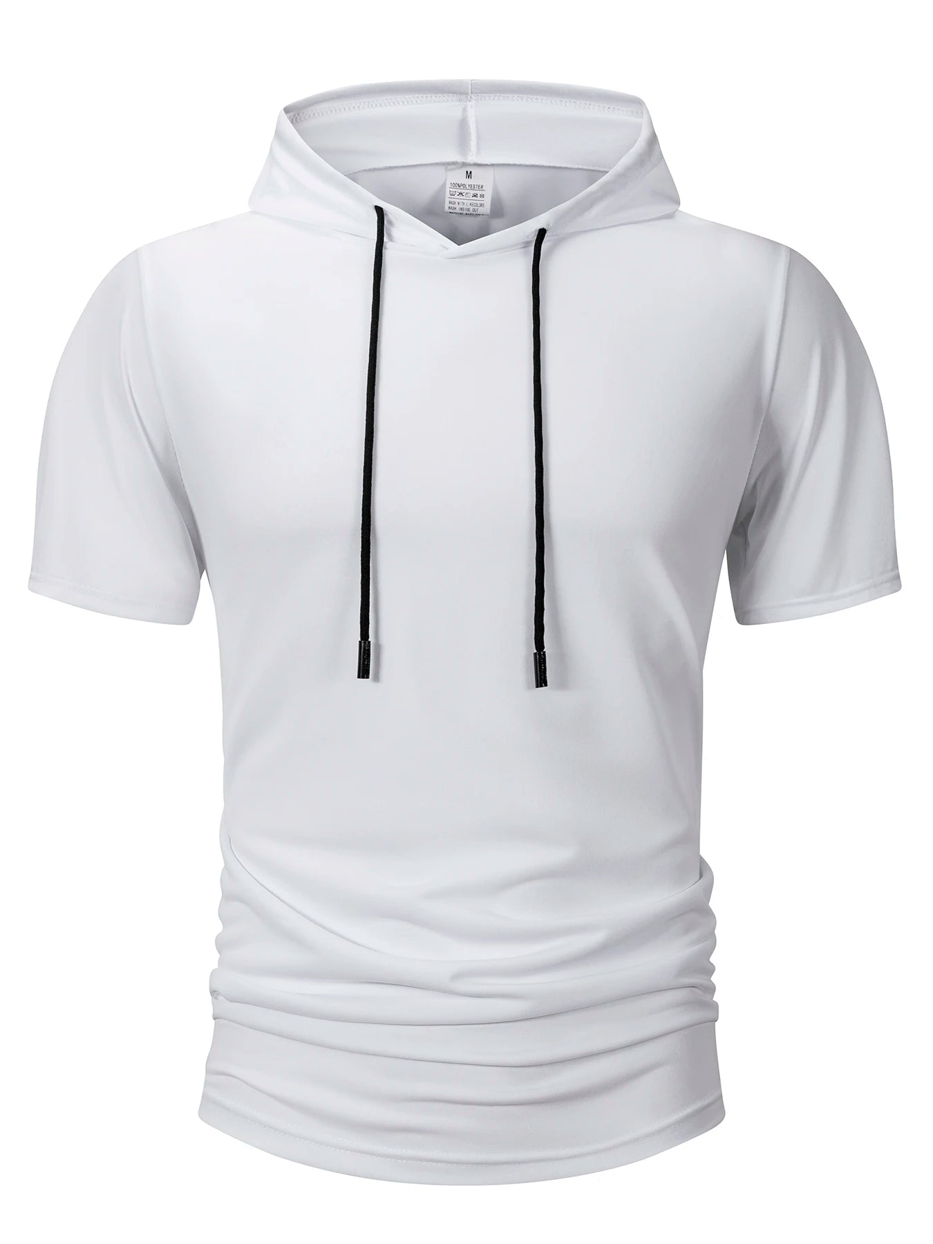 Camiseta Masculina com Capuz | Manga Curta | Streetwear Fitness Verão