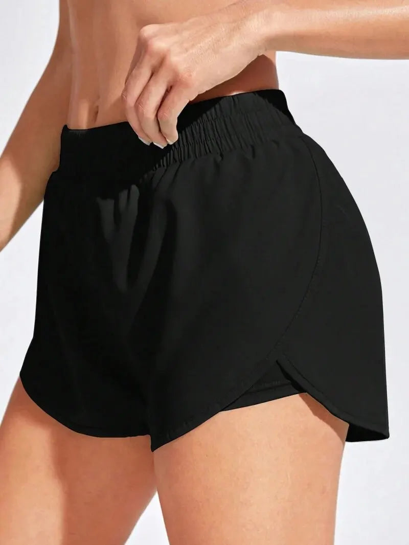 Shorts Feminino Yoga Fitness - Shorts Esportivo Sem Costura Elástico Corrida Academia Treino