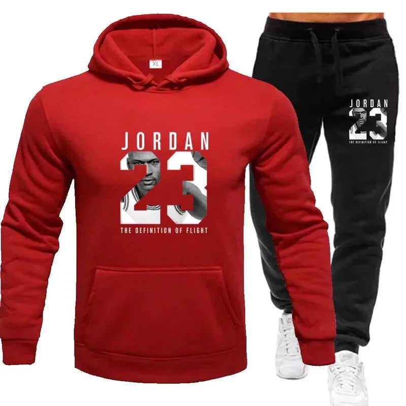 Conjunto Masculino Moletom com Capuz + Calça – Fleece Casual 2025