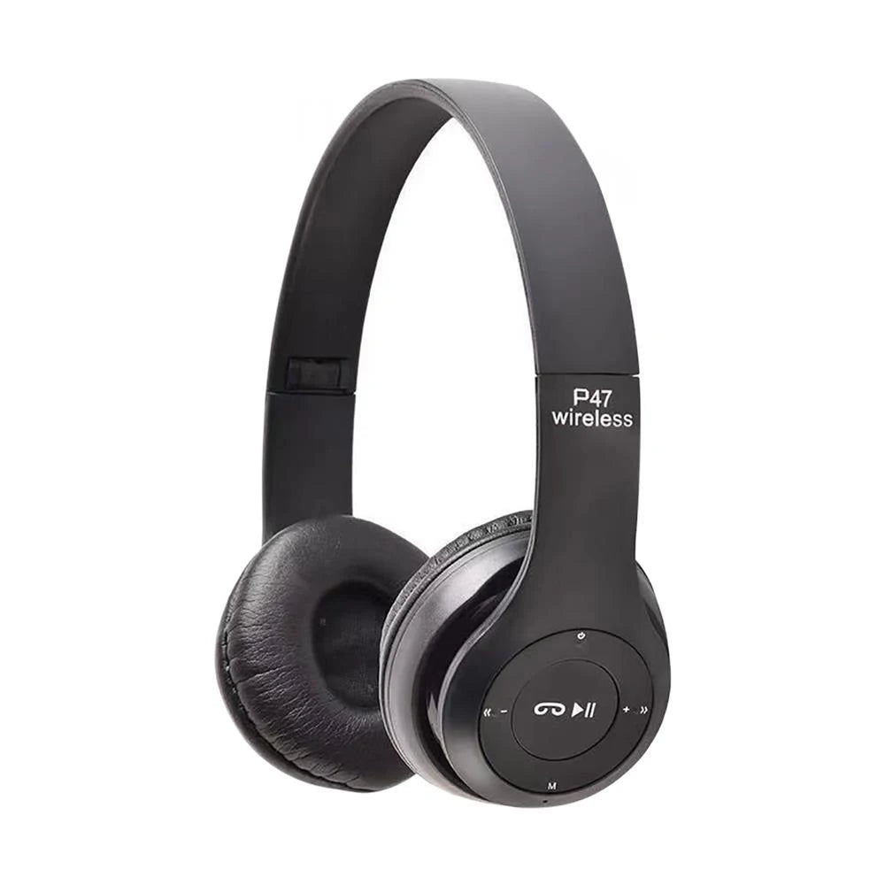 Headphone Infantil Bluetooth P47 - Estéreo Dobrável com Microfone - Suporte Cartão SD
