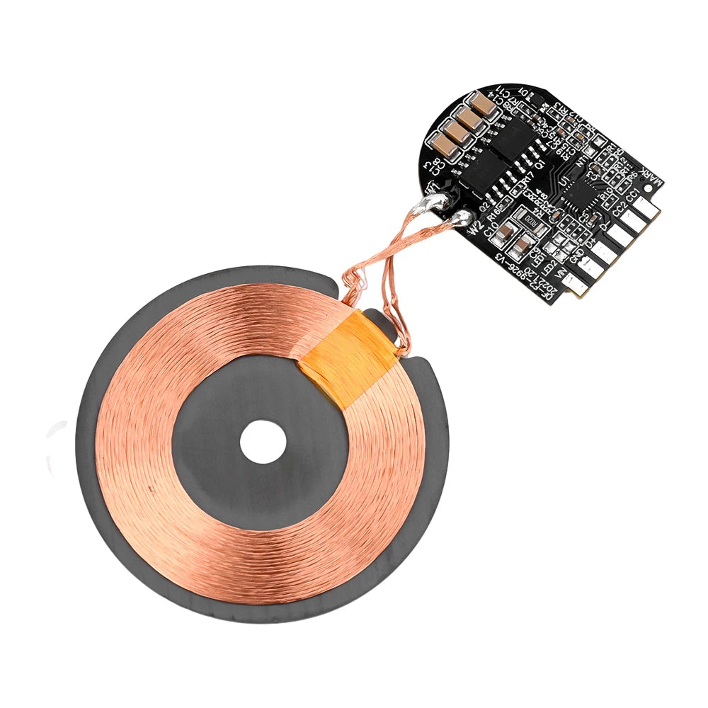 Módulo PCBA Carregador Sem Fio 15W - Placa Transmissora com Bobina de Alta Potência