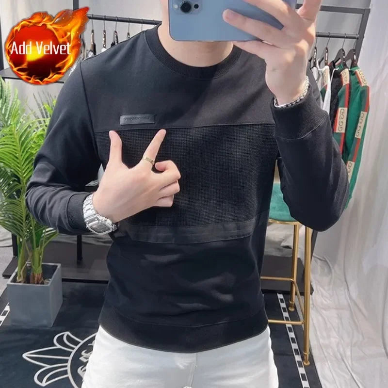Moletom Masculino Gola Redonda 100% Algodão Manga Longa – Liso e Pelúcia