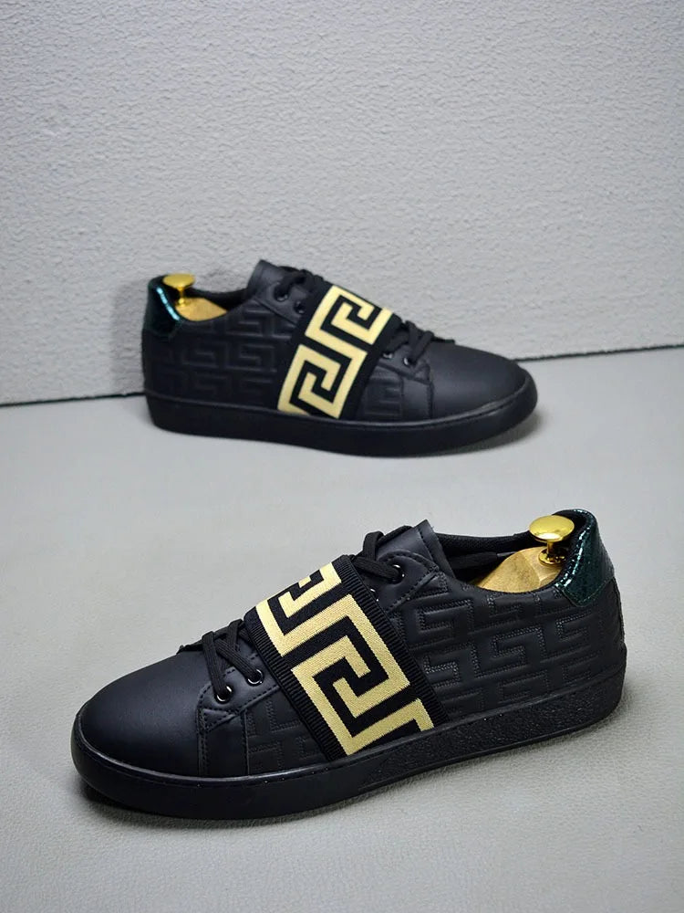 Tênis Masculino Skate NLSCGZM | Casual Estiloso | Cadarço | Branco e Preto | Nº 38 ao 44