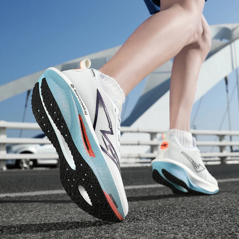 Tênis de Corrida com Placa de Carbono | Leve e Respirável | Unissex | 3 Cores
