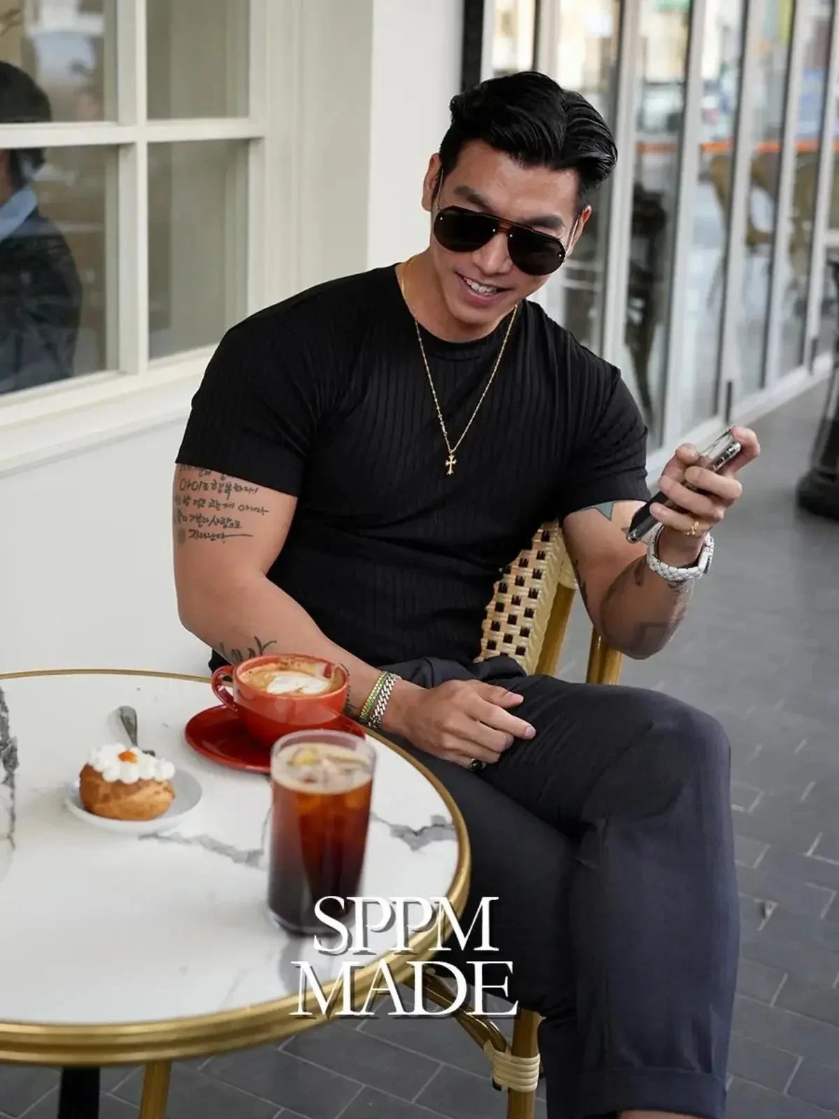 Camiseta Fitness Masculina 2025 - Treino Academia Gola Redonda Listras Verticais Elástica