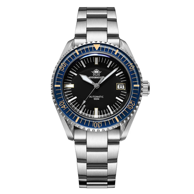 Relógio ADDIESDIVE AD2058 Automático - NH35A Safira 10ATM Mergulho 40mm Luminoso