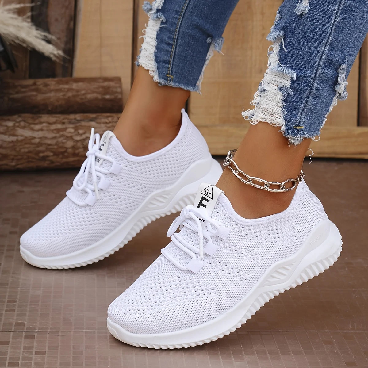 Tênis Feminino Esportivo | Malha Knit | Solado Macio | 4 Cores | Nº 36 ao 43