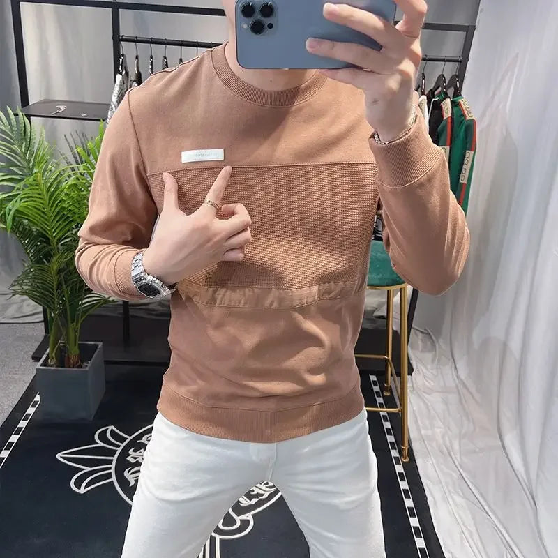 Moletom Masculino Gola Redonda 100% Algodão Manga Longa – Liso e Pelúcia