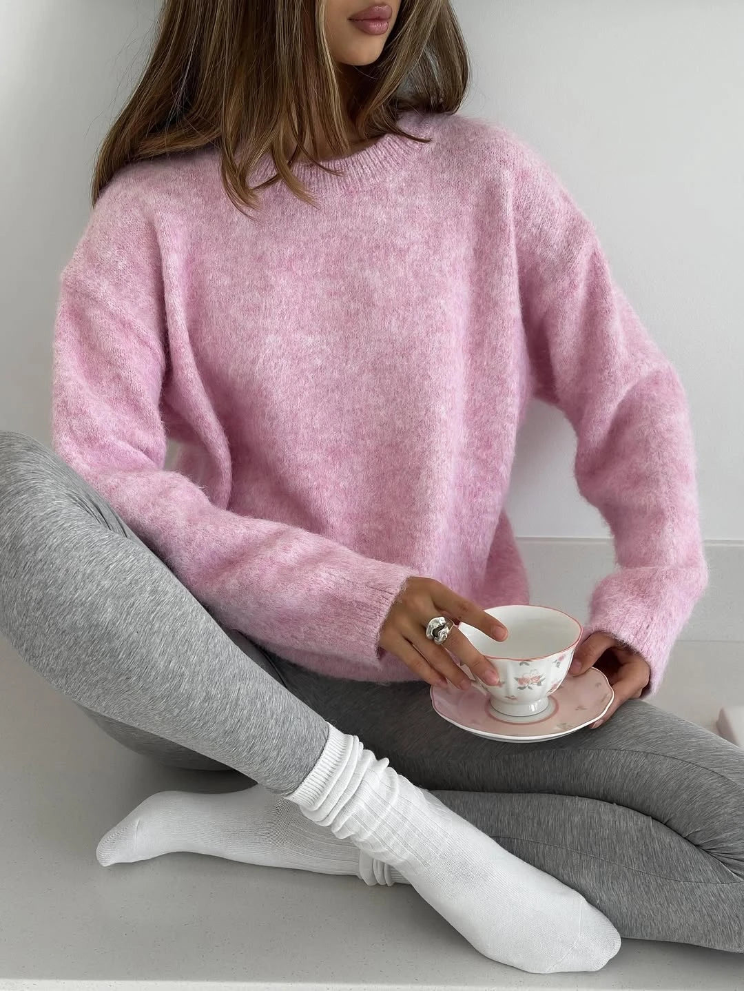 Suéter Feminino Tricô Oversized | Leve, Quente e Macio | Inverno 2025