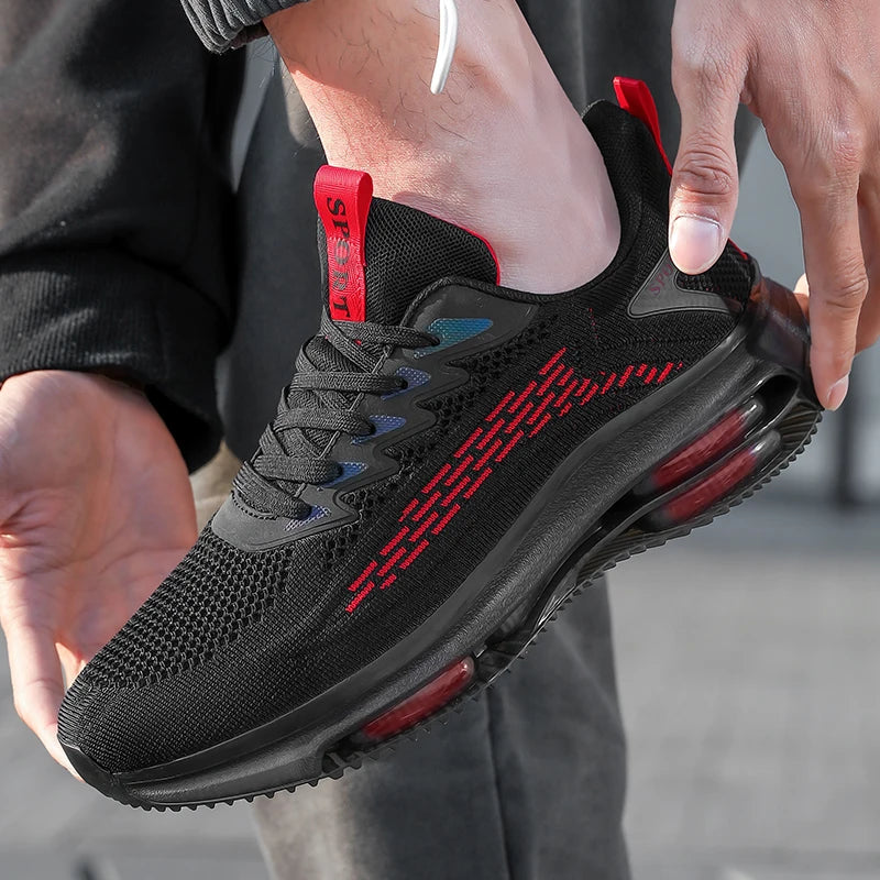 Tênis Masculino Plataforma | Basketball Casual | Mesh + EVA | 3 Cores | Nº 39 ao 47