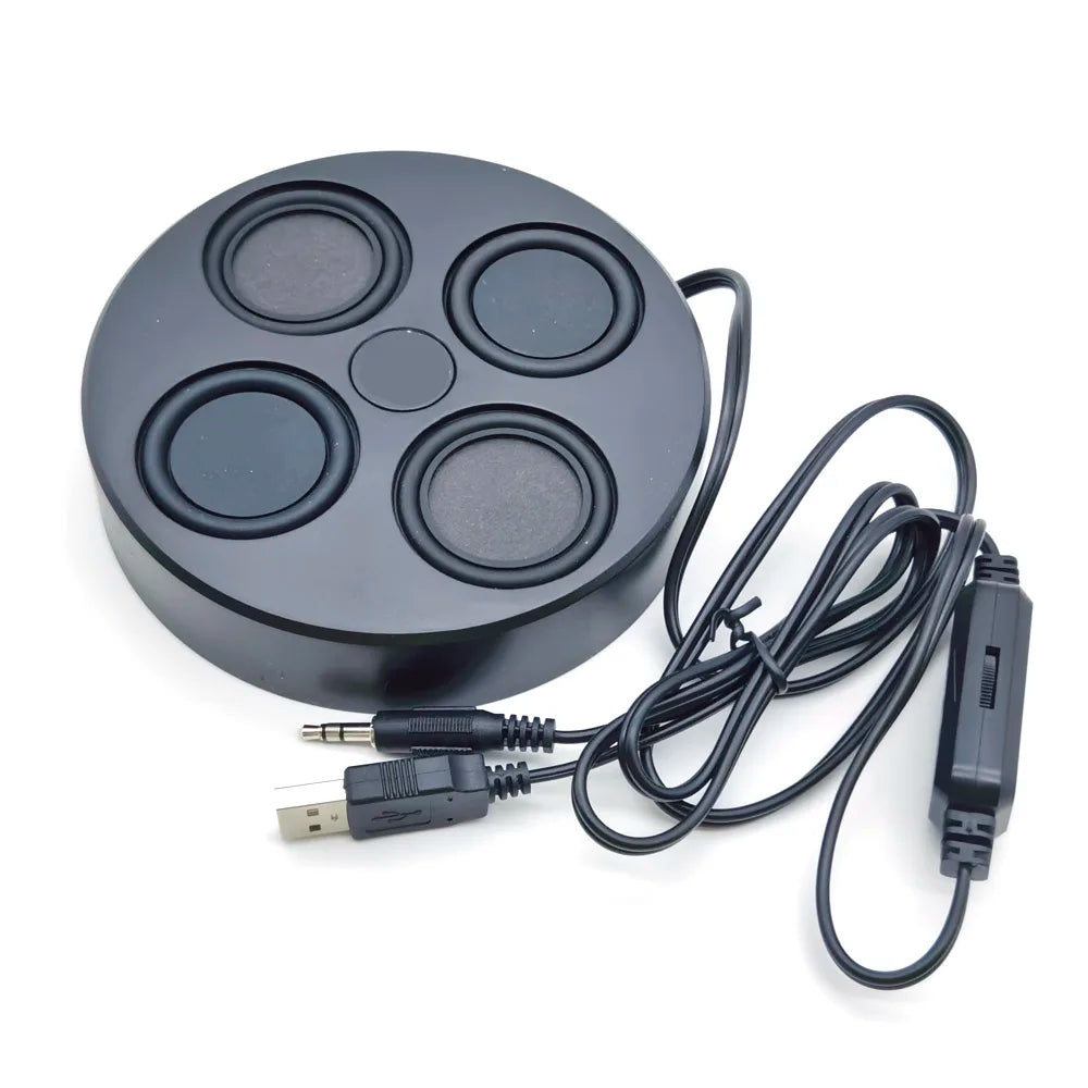 Caixa de Som USB Magnética para PC Desktop 8Ω 10W - Surround Estéreo Plug and Play