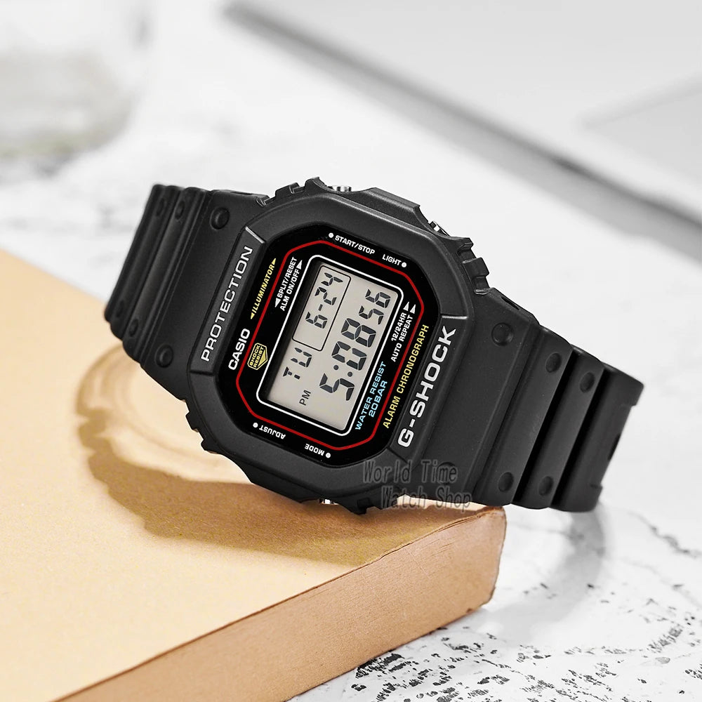 Relógio Casio G-SHOCK Masculino - Digital LED Quadrado Resistente 20ATM Esportivo