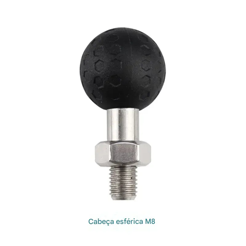 Suporte para Moto com Carregador Sem Fio e USB QC3.0 - Suporte de Guidão para Celular e GPS