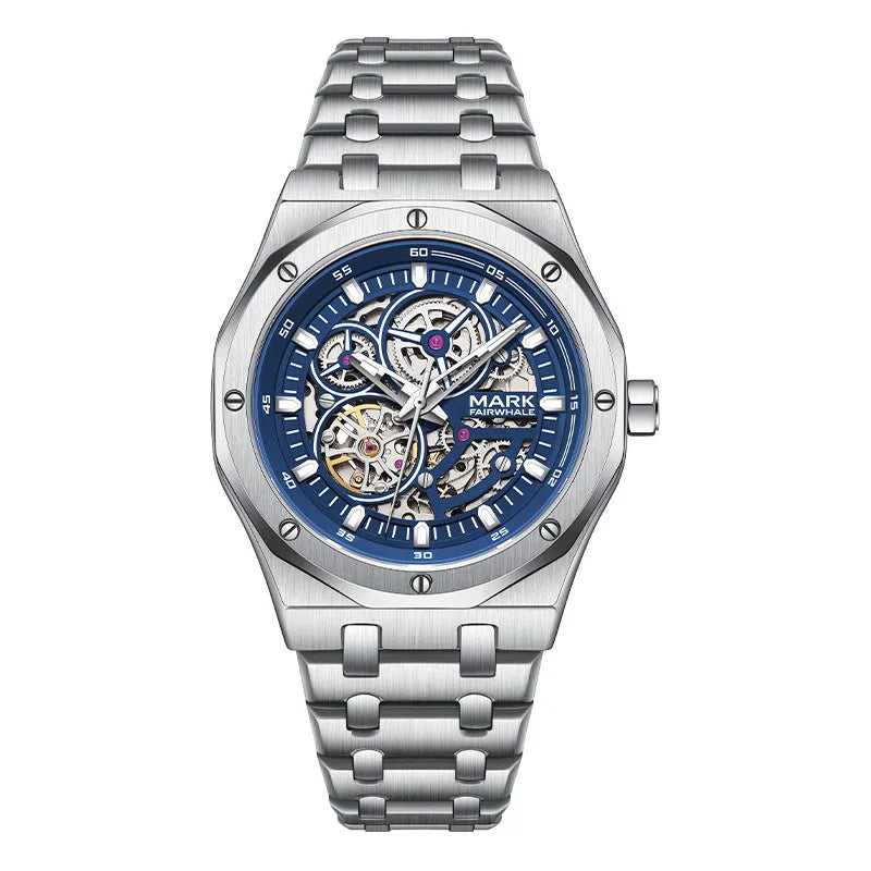 Relógio FAIRWHALE Automático Skeleton - Mecânico Tourbillon 3ATM Aço Inoxidável Luminoso