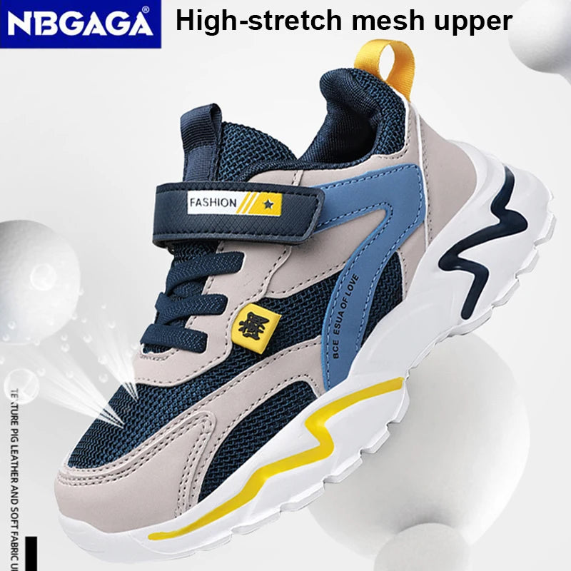Tênis Infantil NBGAGA Respirável | Velcro | Unissex | Nº 28 ao 40
