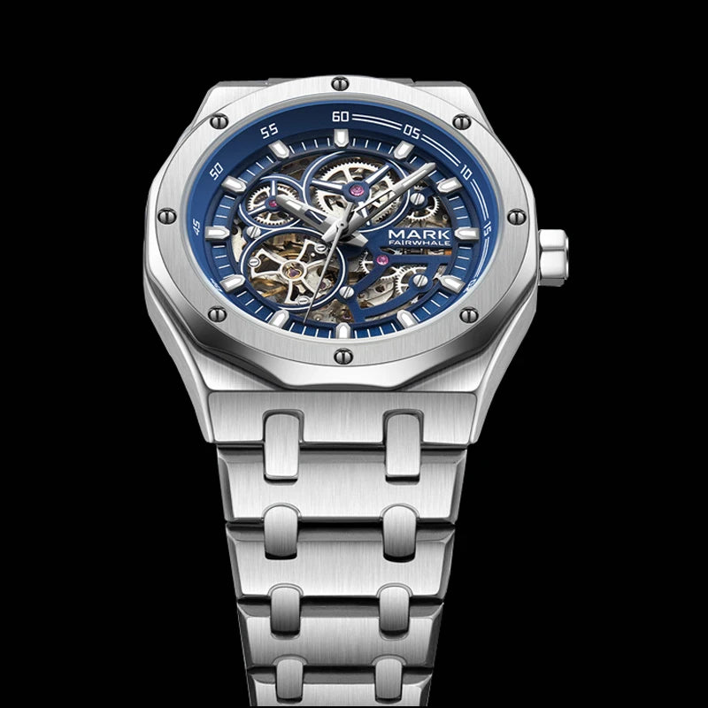 Relógio FAIRWHALE Automático Skeleton - Mecânico Tourbillon 3ATM Aço Inoxidável Luminoso