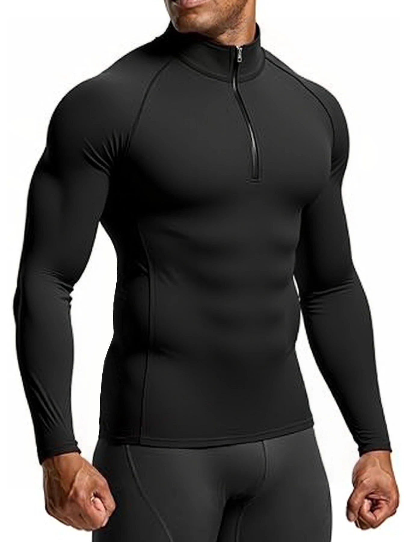 Camiseta Compressão Masculina Manga Longa – Fitness Academia Corrida Secagem Rápida