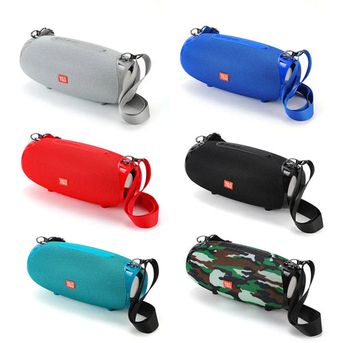 Caixa de Som Bluetooth 5.3 Portátil T&G TG534 10W - FM, TF Card, AUX, USB | À Prova D'Água