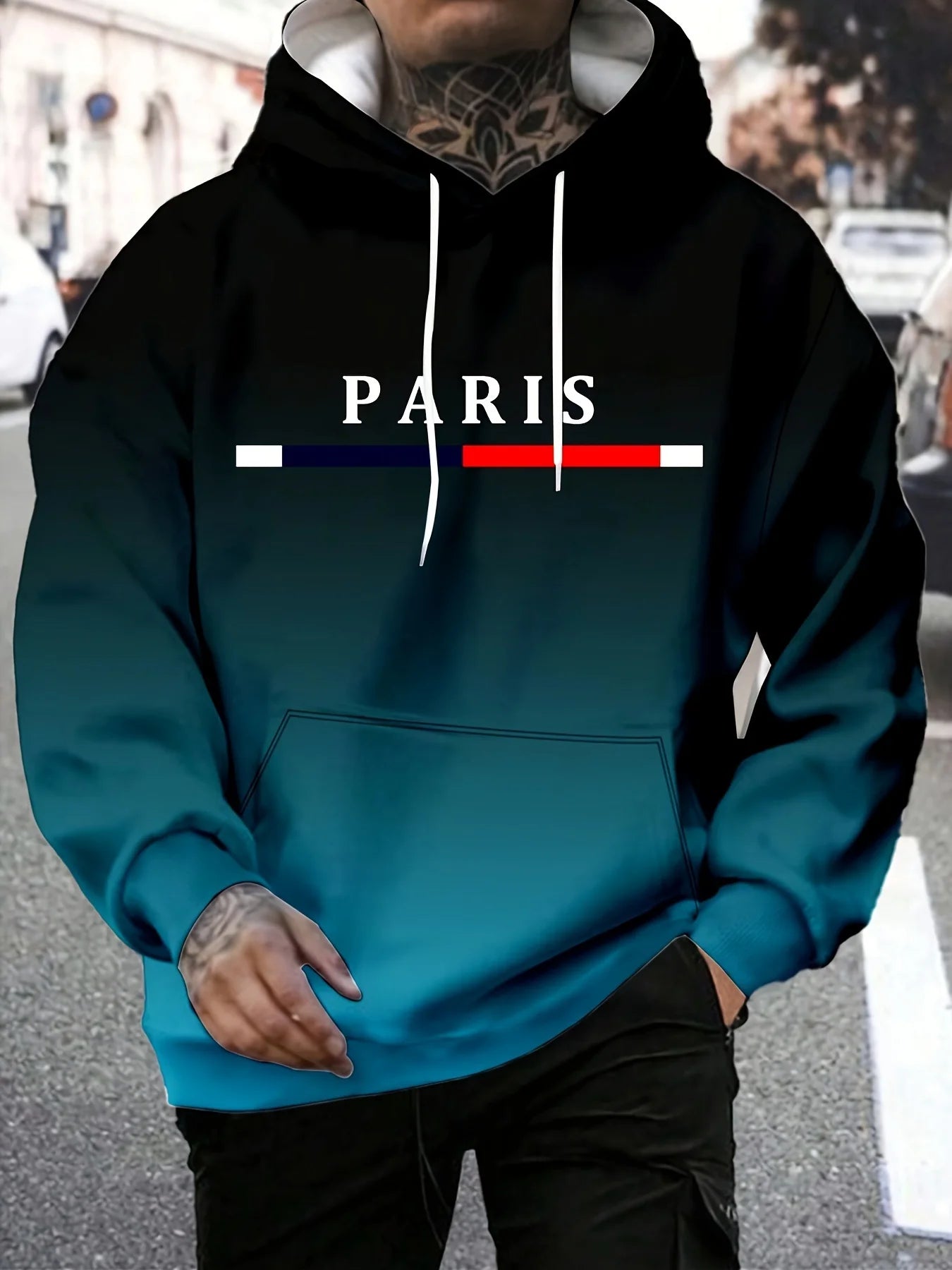 Moletom Masculino 3D Letras com Capuz - Estampa Soft e Confortável - Outono/Inverno - P ao 6XG