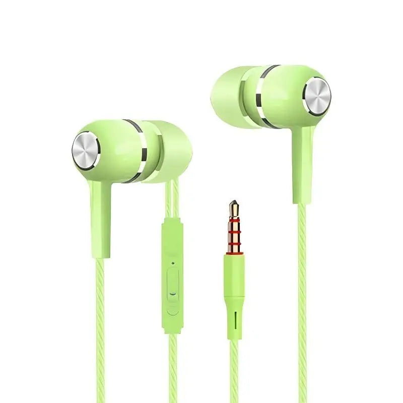 Fone de Ouvido com Fio 3.5mm - HiFi Bass Stereo com Microfone - Para Celular e PC