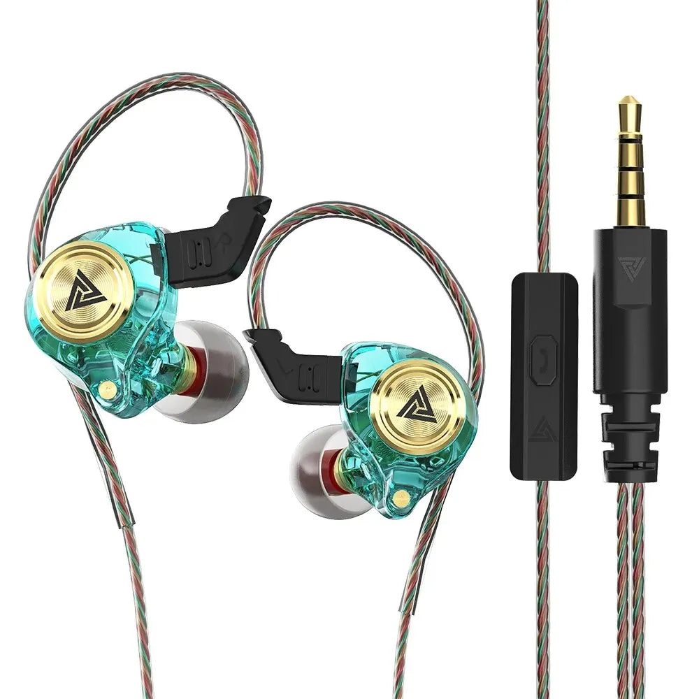 Fone de Ouvido QKZ AK3 com Microfone - HiFi Bass Stereo - Para Celular e PC