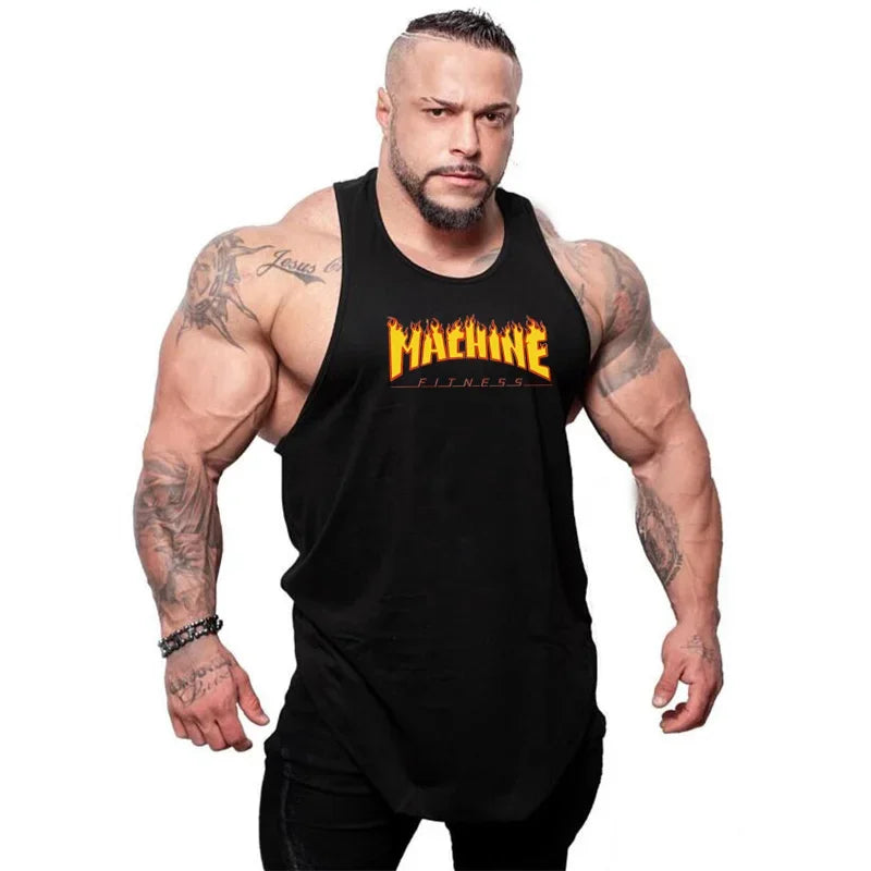 Regata Fitness Masculina Loose Fit - Algodão Respirável