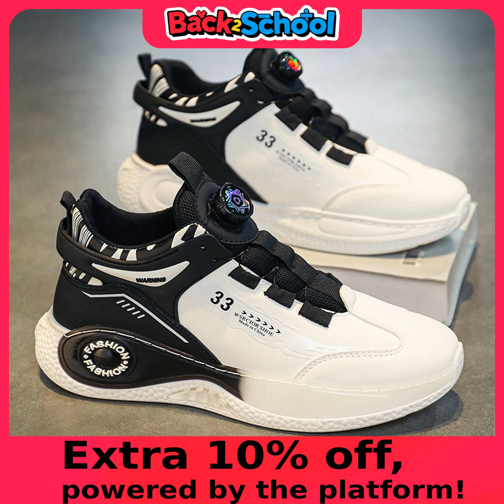 Tênis Masculino com Fivela Giratória | Antiderrapante | Couro Sintético | 3 Cores