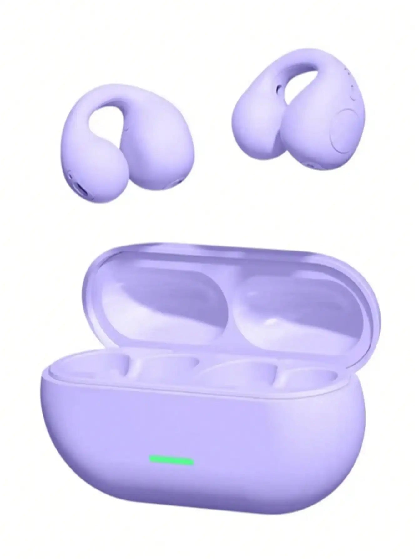 Fone Bluetooth 5.3 Clip Ear - Condução Aérea sem Fio - Esportivo com Cancelamento de Ruído