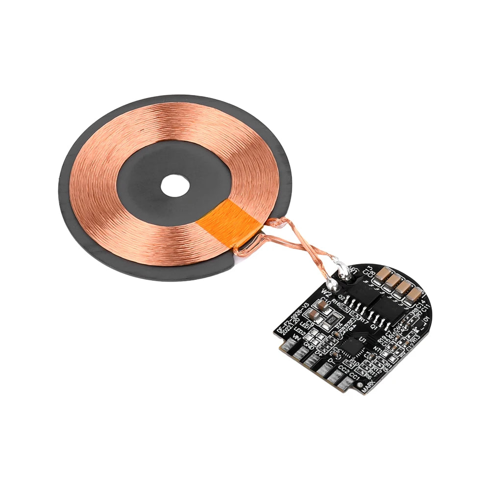 Módulo PCBA Carregador Sem Fio 15W - Placa Transmissora com Bobina de Alta Potência