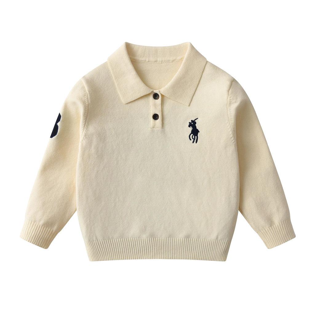 Cardigan Infantil Unissex Algodão com Botão Manga Longa – Outono Inverno